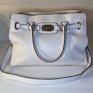 Michael Kors Hamilton Cream Shoulder Bag